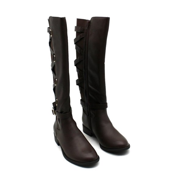 Thalia Sodi Shoes - Sleek Sophistication: Thalia Sodi Women's Veronika Faux Leather Riding Boots